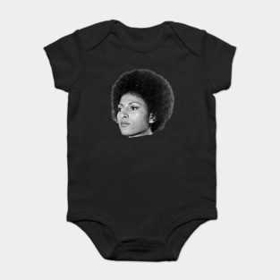 Pam Grier, Black Queen, Retro Black Film Actress Baby Bodysuit